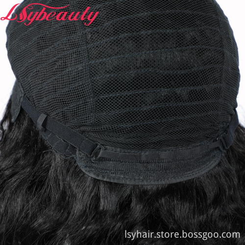 Lsybeauty Deep Wave Human Hair Wigs For Sales My First Wig Natural Black 1B Color Affordable Luvme Hair Wigs For Women